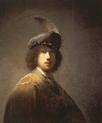 Rembrandt, Self-Portrait with Plumed Beret